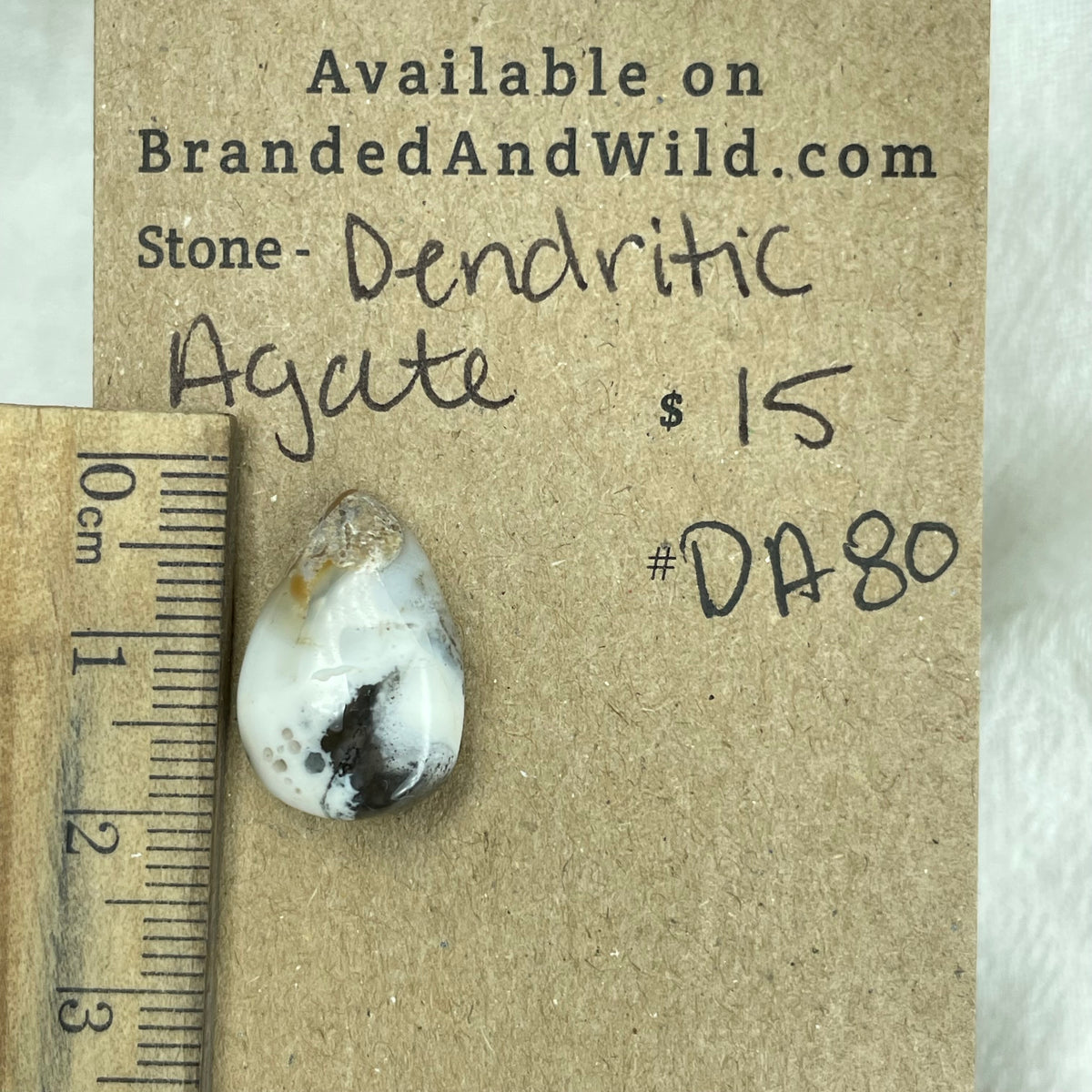 Dendritic Agate Cabochon - DA80 8DF2A4B2-907A-4525-BD2D-565CA0D70806 Brandedandwild.com