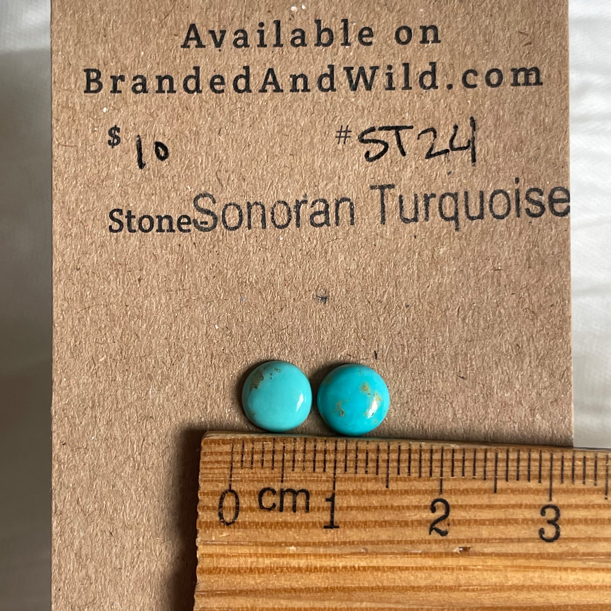 Sonoran Turquoise Cabochon - ST24 8E024BFC-7489-4B89-BAD8-D404166BC1D5 Brandedandwild.com