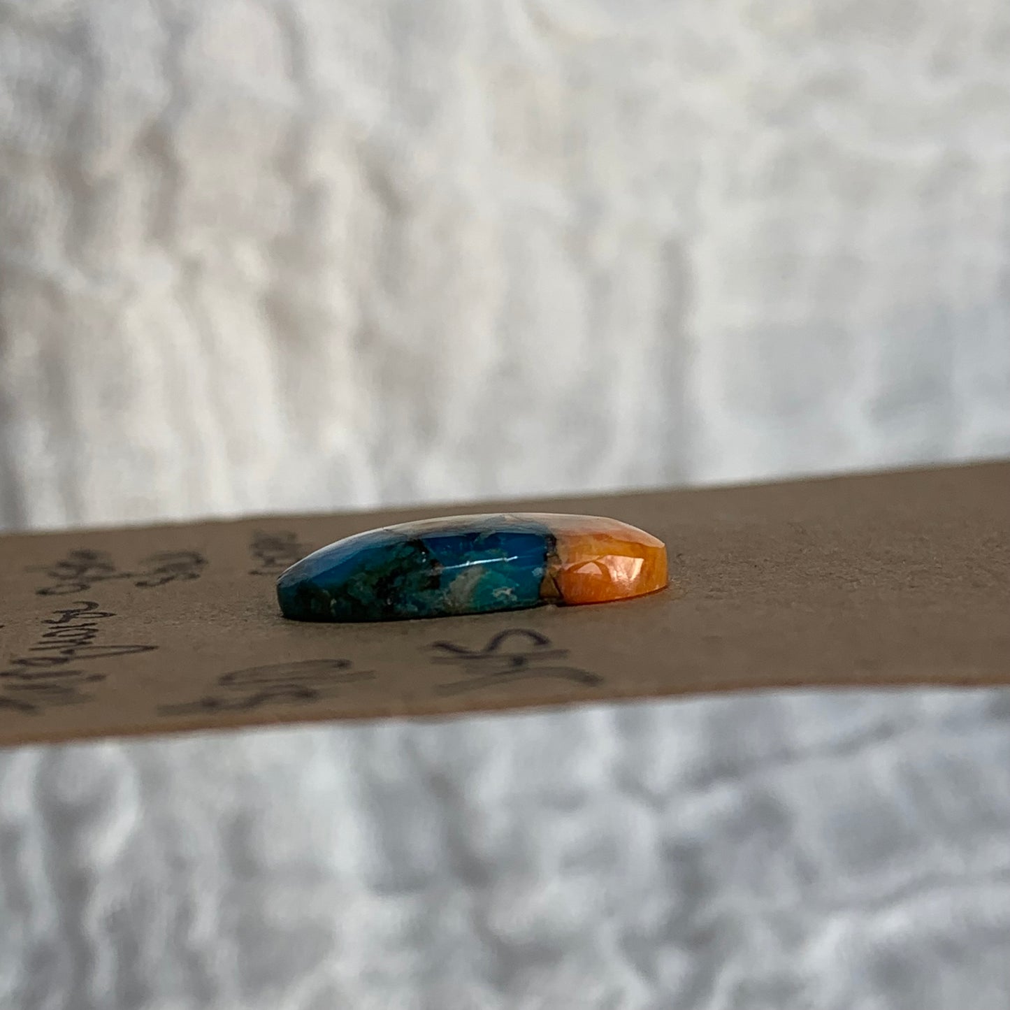 Turquoise Oyster shell copper Cabochon - J45