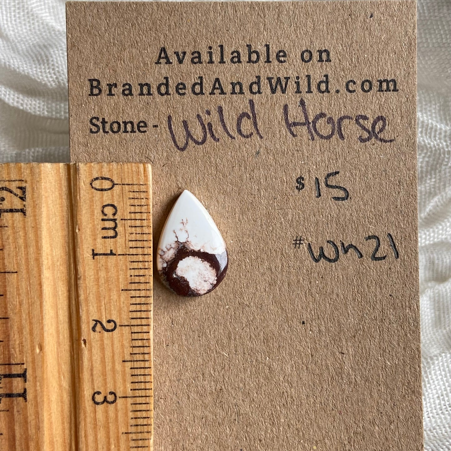 Wild Horse Cabochon - WH21 8E3E1710-2DC9-430D-9D51-9634F1679448 Brandedandwild.com