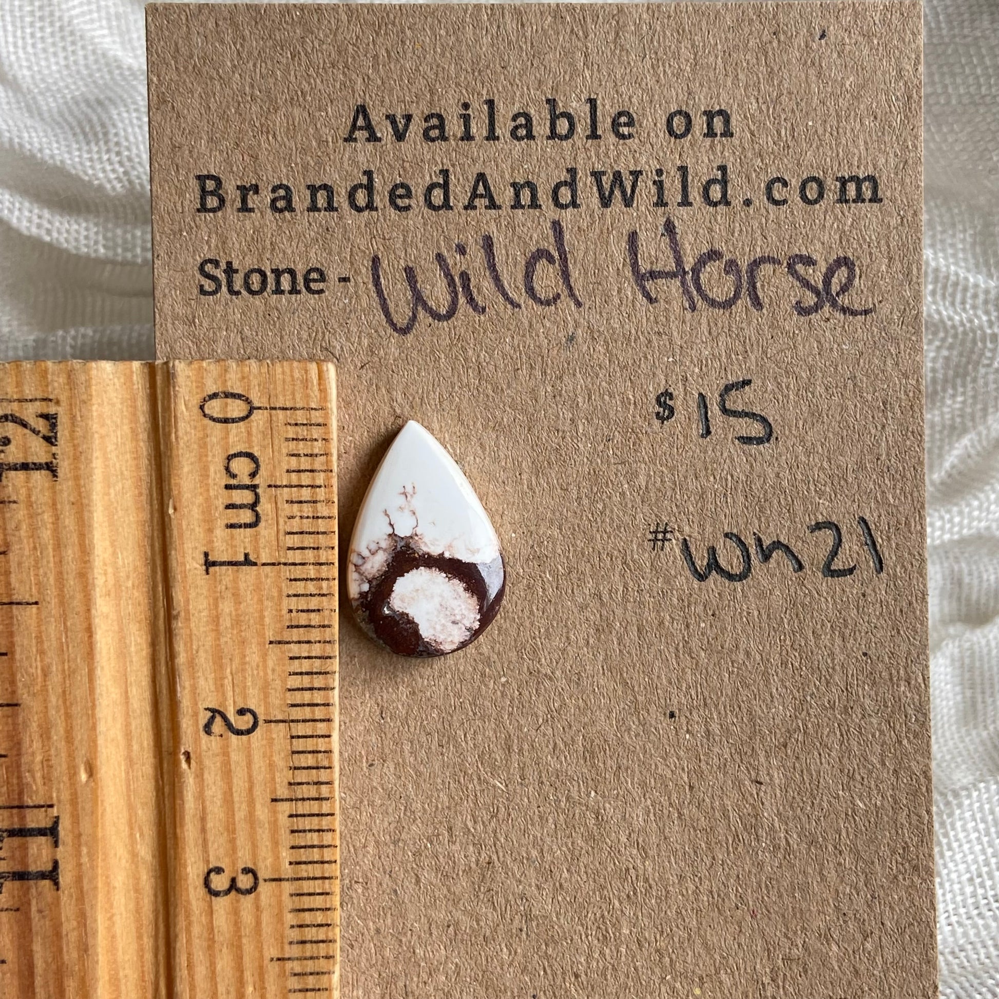 Wild Horse Cabochon - WH21 8E3E1710-2DC9-430D-9D51-9634F1679448 Brandedandwild.com