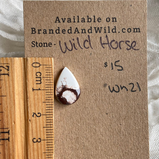 Wild Horse Cabochon - WH21 8E3E1710-2DC9-430D-9D51-9634F1679448 Brandedandwild.com