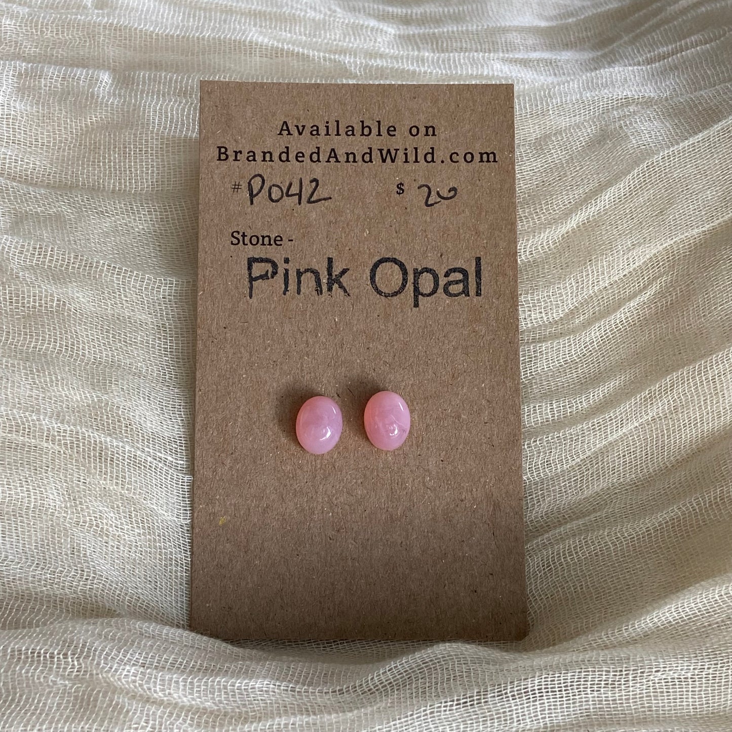 Pink Opal Cabochon - P042