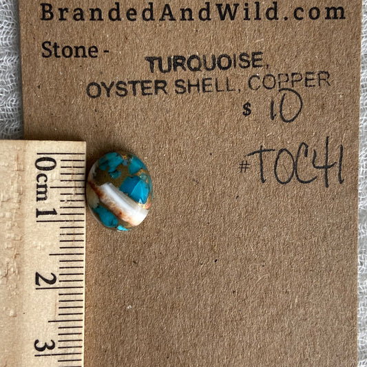 Turquoise, Oyster Shell, Copper - TOC41