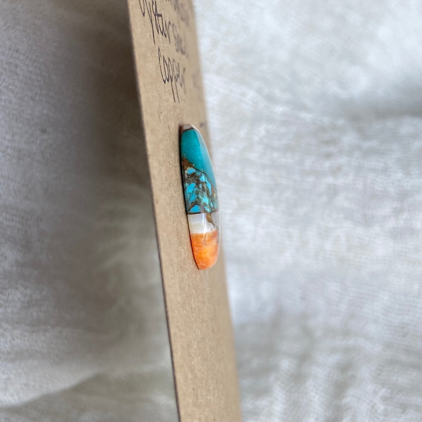 Turquoise, Oystershell, Copper Cabochon - TOC84