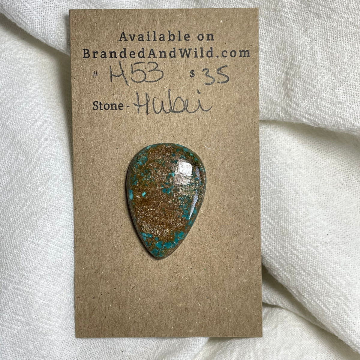 Hubei Turquoise Cabochon - H53 8E7470CB-4315-4BC8-B1FA-E56136C76AB5 Brandedandwild.com