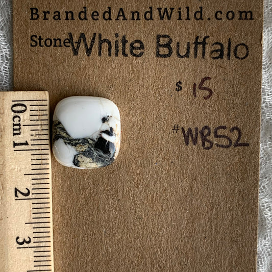 White Buffalo Cabochon - WB52