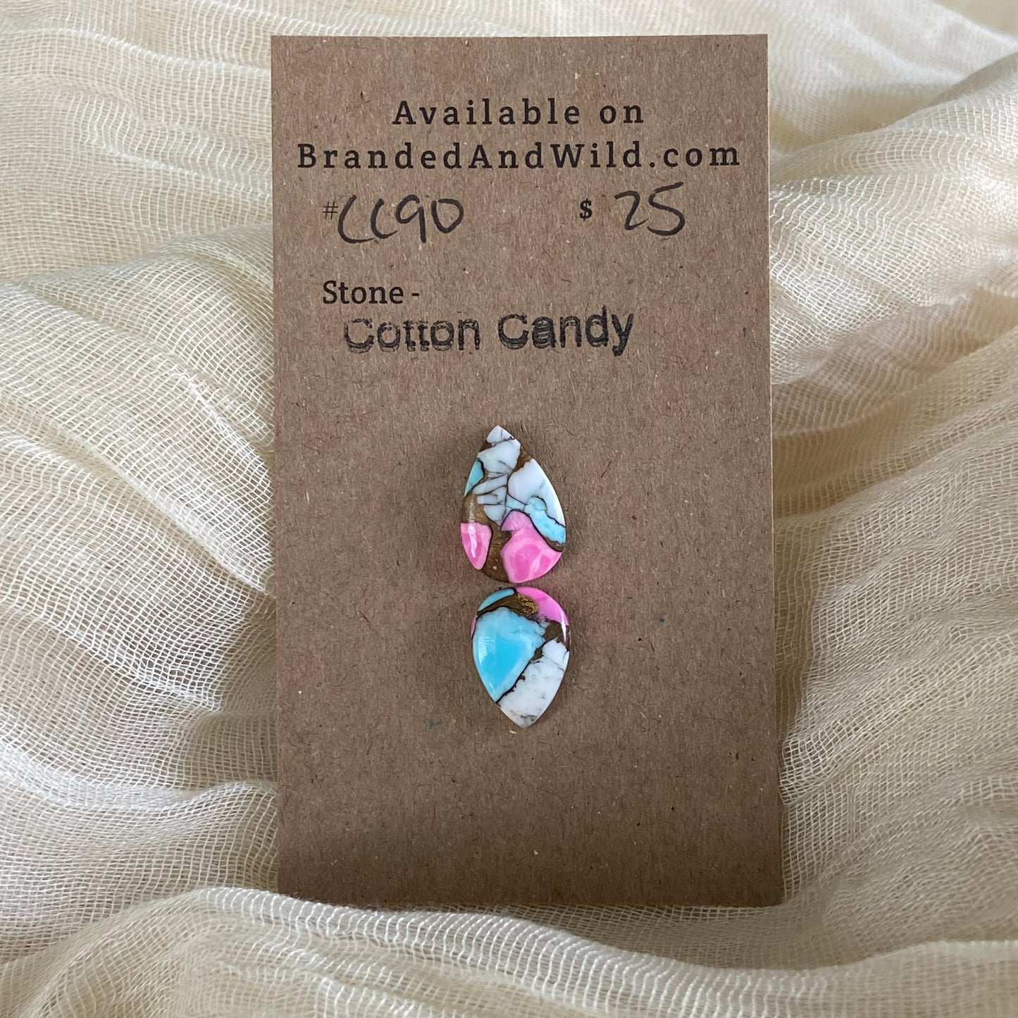 Cotton Candy Cabochon - CC90 8E8FD1FB-7756-447B-81F5-83BAB940D2B7 Brandedandwild.com