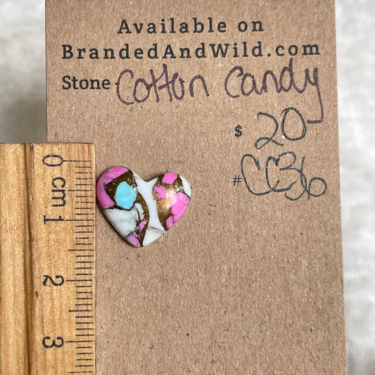 Cotton Candy Cabochon - CC36 8E9A893E-E3FE-4585-BB69-CBA39BDB2093 Brandedandwild.com