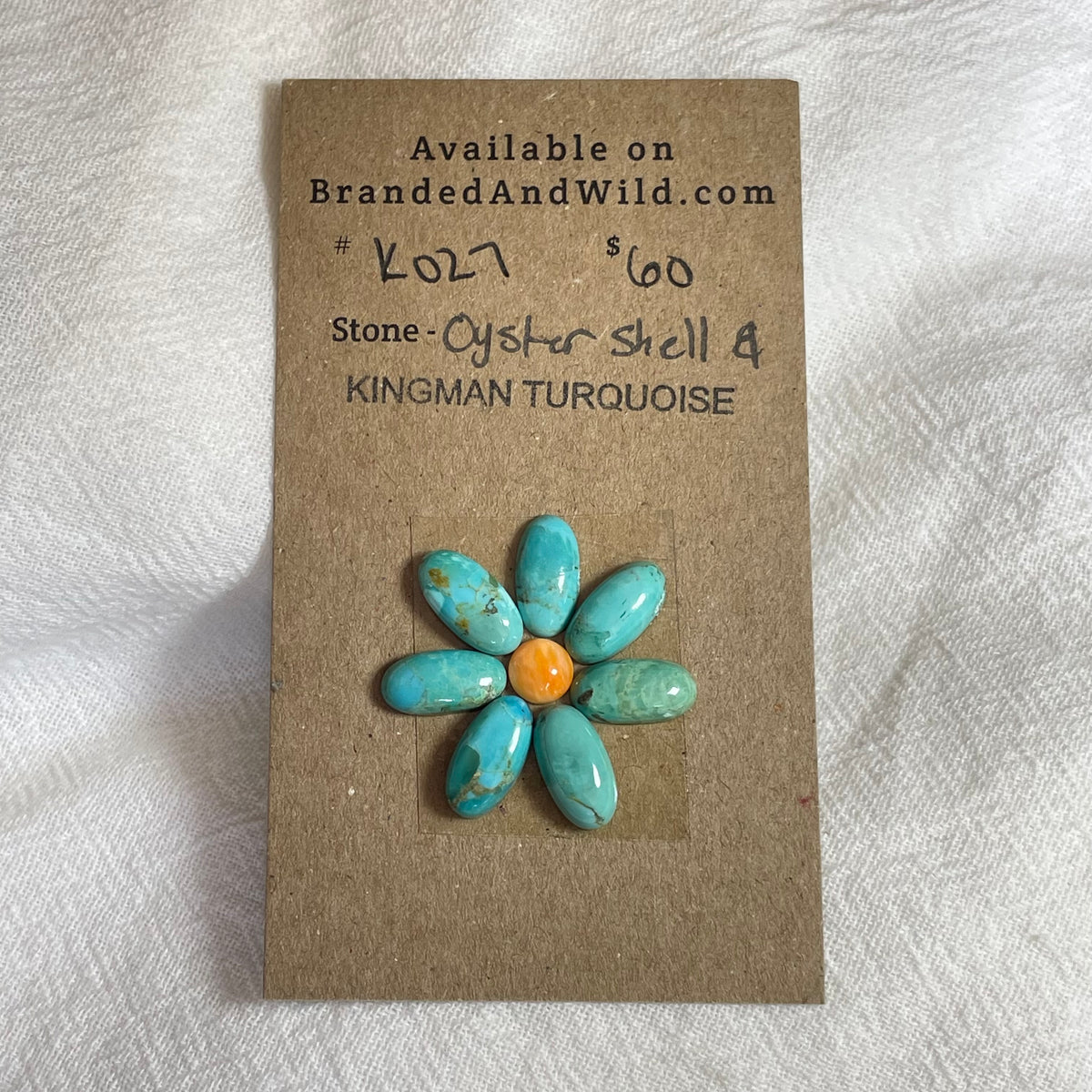 Kingman Turquoise / Oyster Shell Cabochon - KO27
