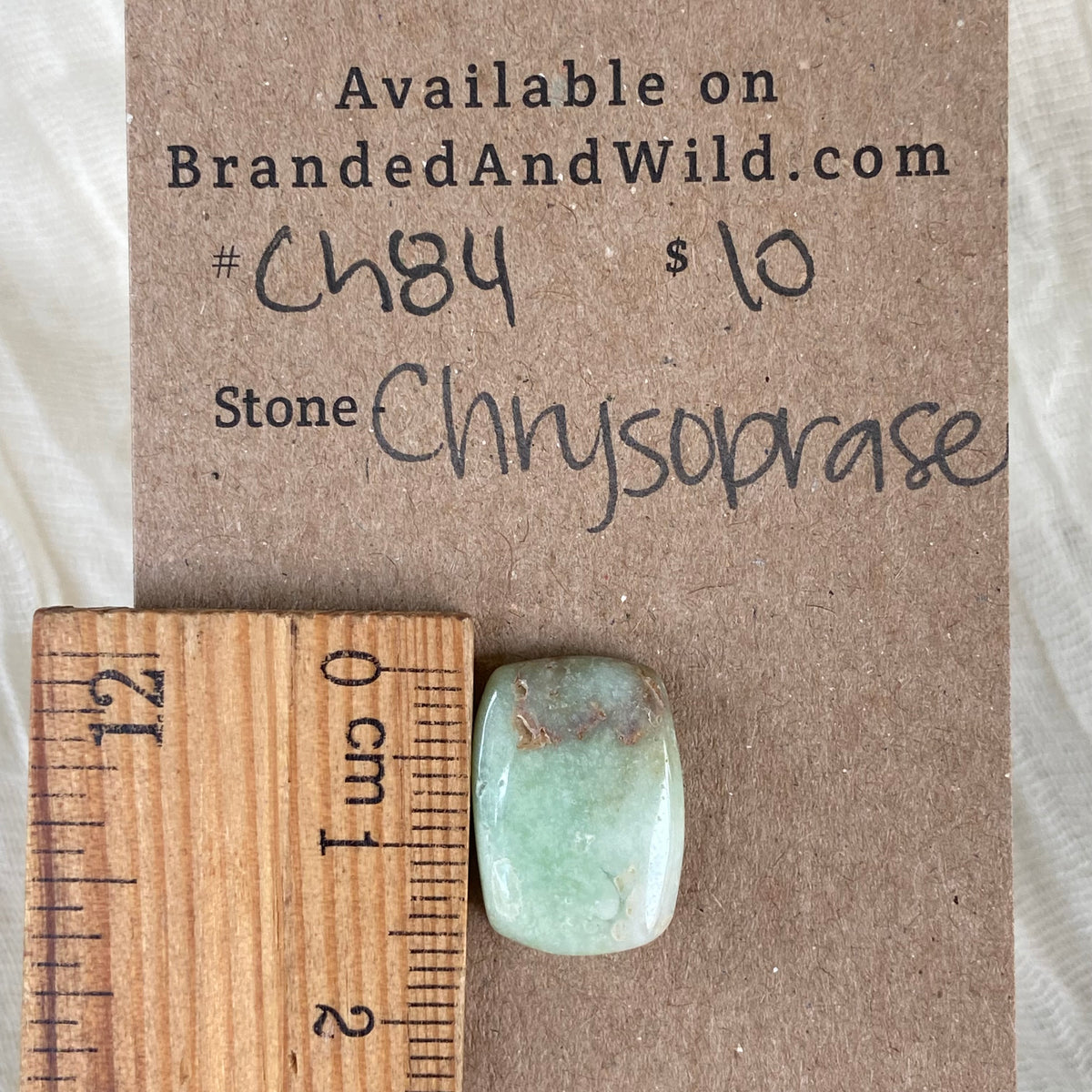 Chrysoprase Cabochon - Ch84 8EED710B-99F5-46EB-8A49-C92DE13497E9 Brandedandwild.com