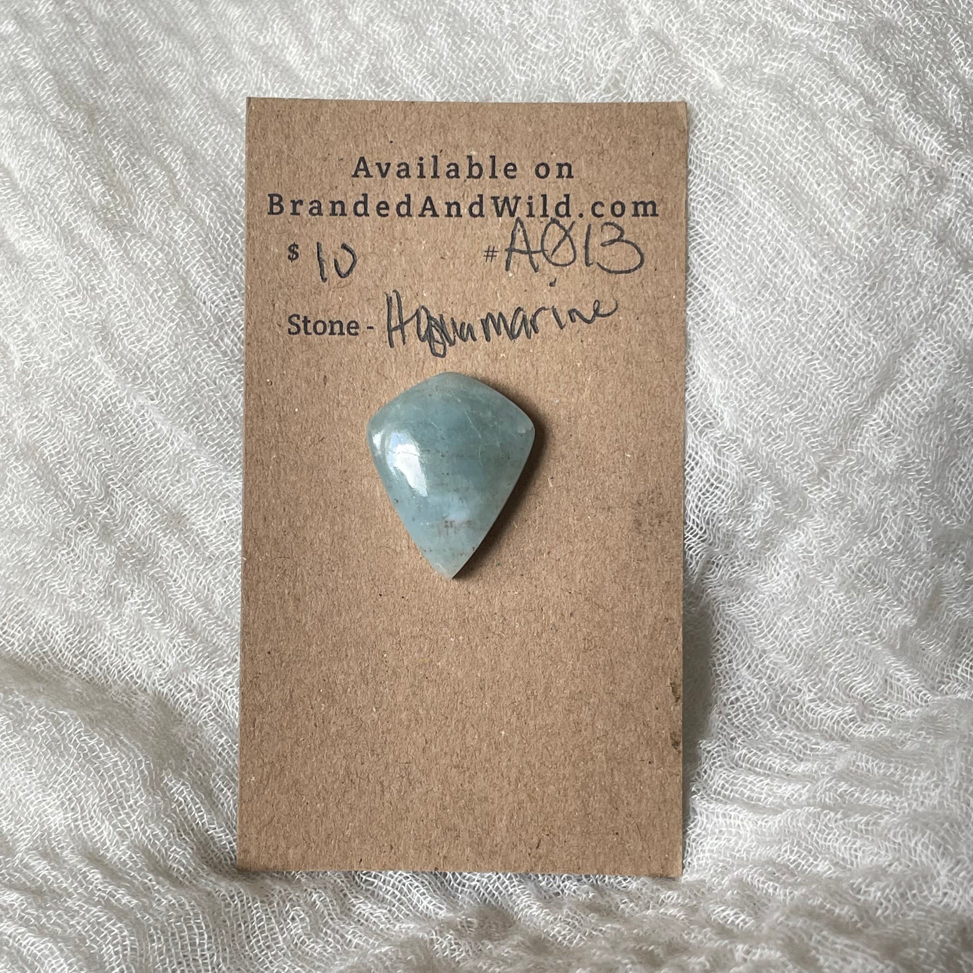 Aquamarine Cabochon AQ13 8F0449BC-AA56-4054-B46C-A1B1064E60B6 Brandedandwild.com