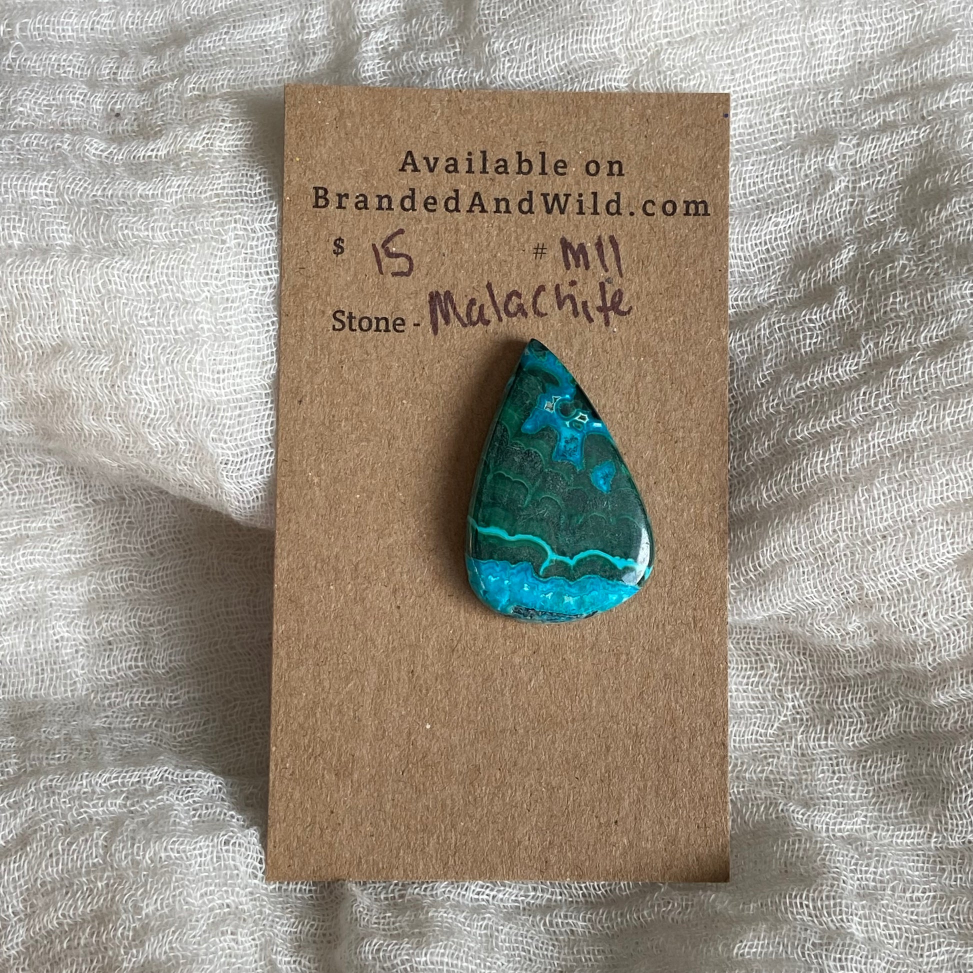 Malachite Cabochon - M11 8F05A028-18B4-4950-8F75-54A052CDA2B0 Brandedandwild.com