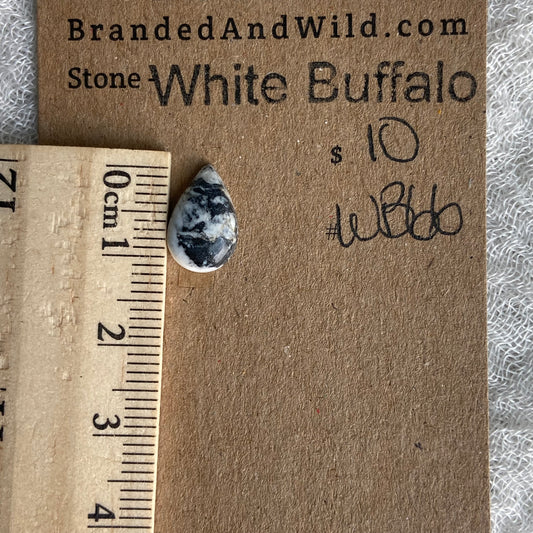 White Buffalo Cabochon - WB66