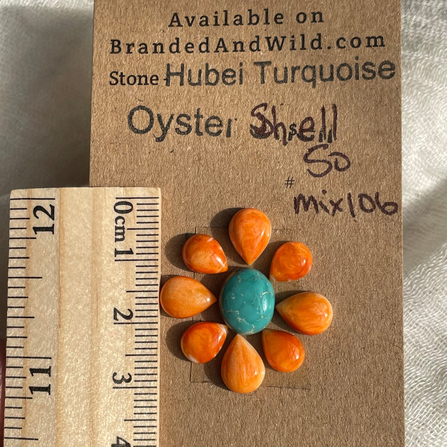 Hubei/Oyster Shell Cabochon - Mix106