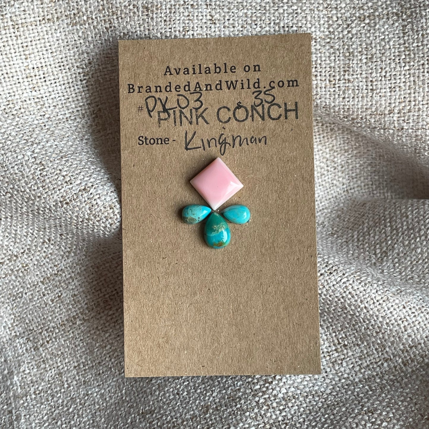 Pink Conch / Kingman Cabochon - PK03