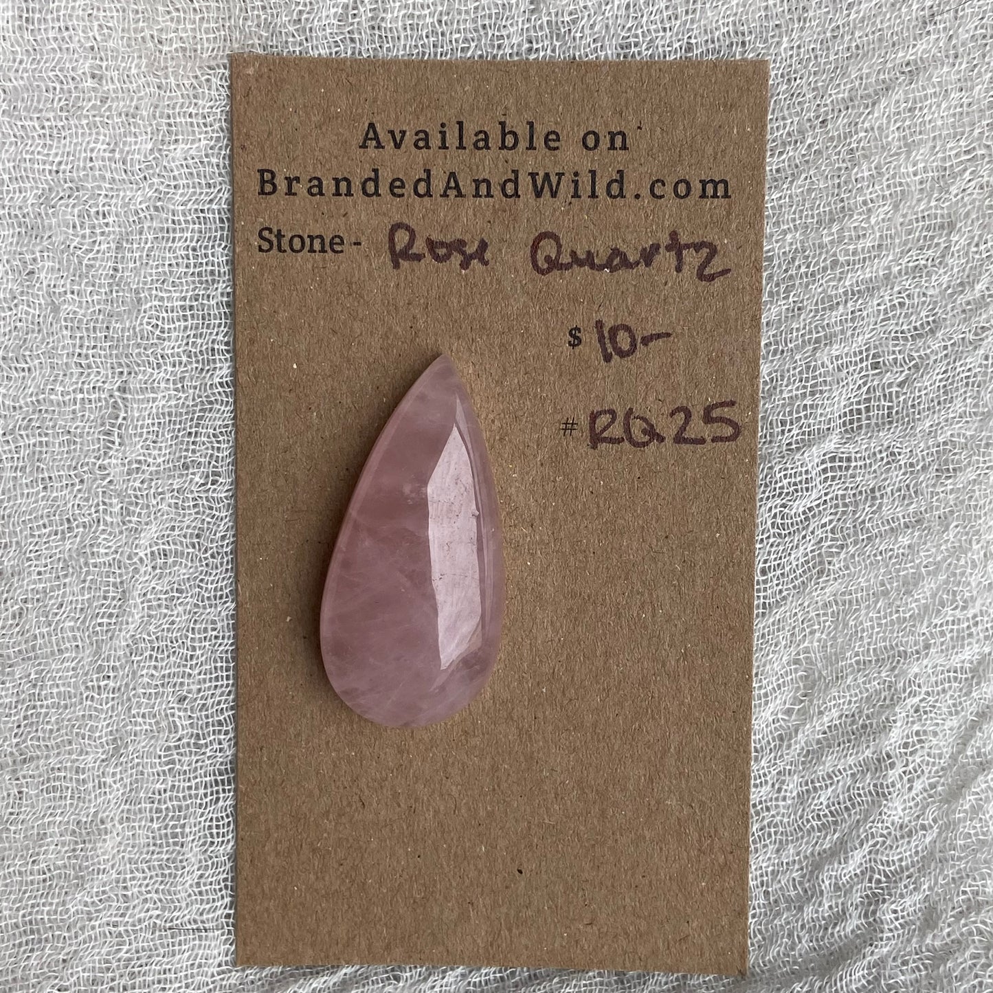 Rose Quartz Cabochon - RQ25