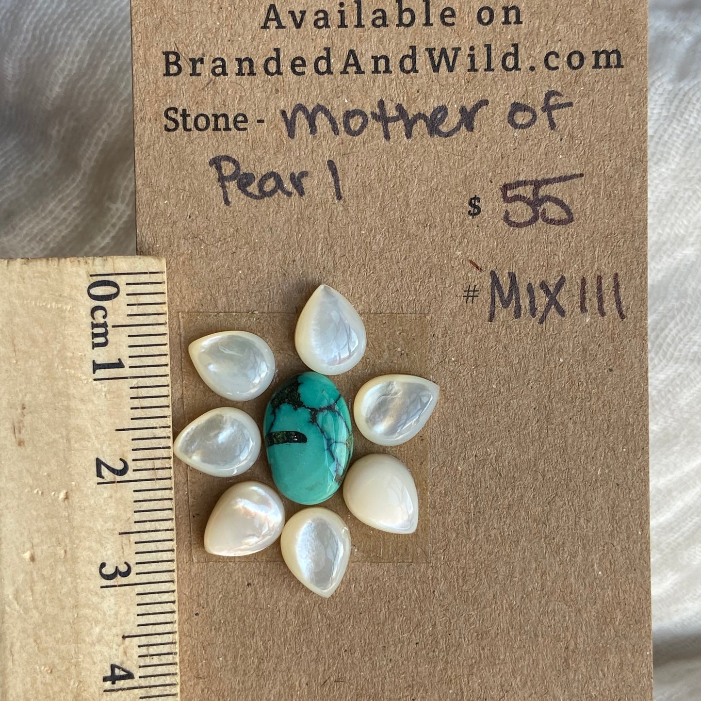 Mother of Pearl /  Hubei Cabochon - MIX111