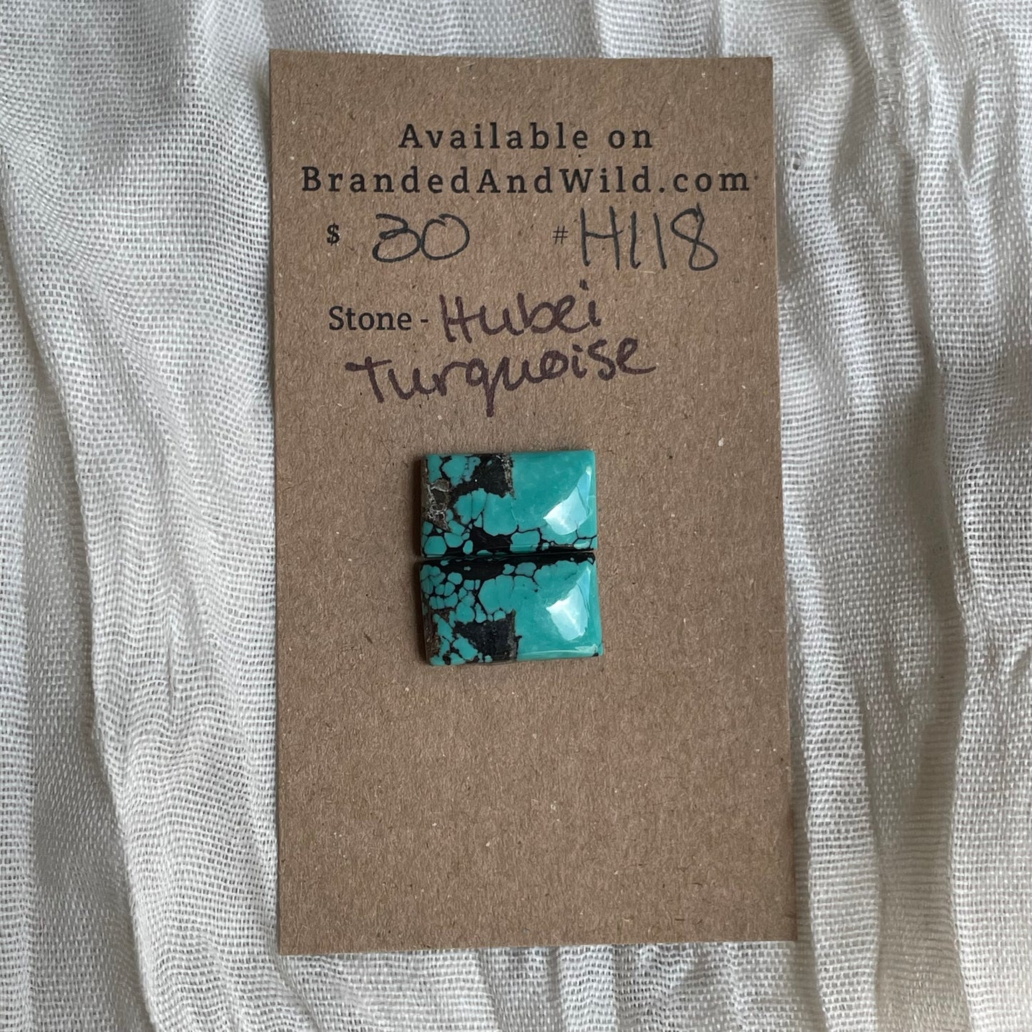 Hubei Turquoise Cabochon - H118 8F7DAFA3-8E1D-4E43-ADEF-1F2004B28A8C Brandedandwild.com