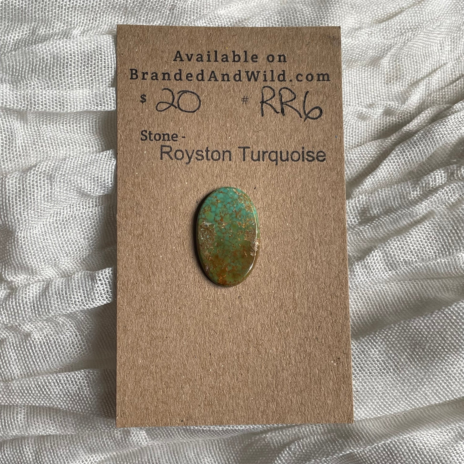 Royston Ribbon Turquoise Cabochon RR6 8F924D25-47E7-47E8-A582-1F593EFE68CC Brandedandwild.com