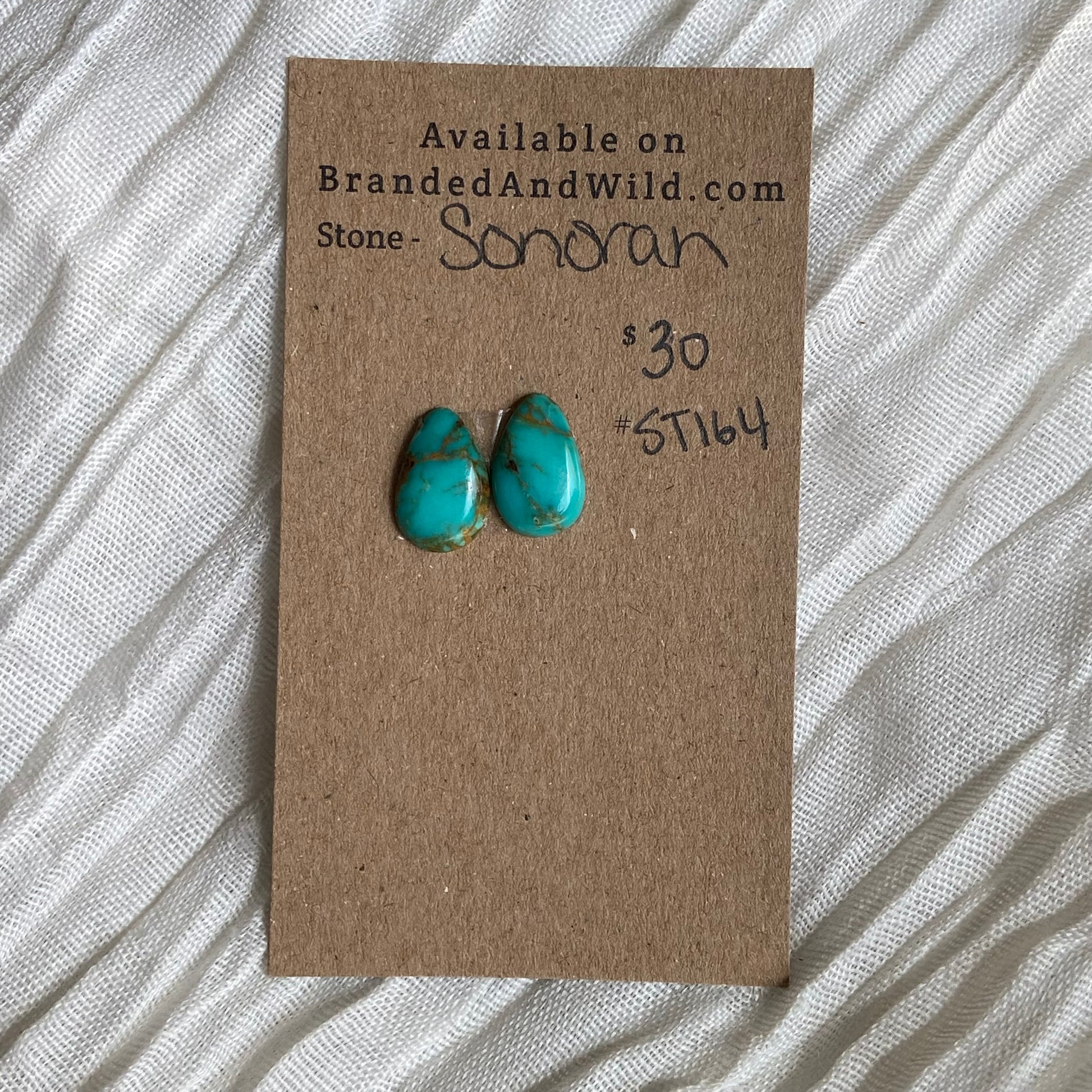 Sonoran Turquoise Cabochon - ST164 8F9D9B92-F45A-432A-8E3C-CC9F38600E8B Brandedandwild.com
