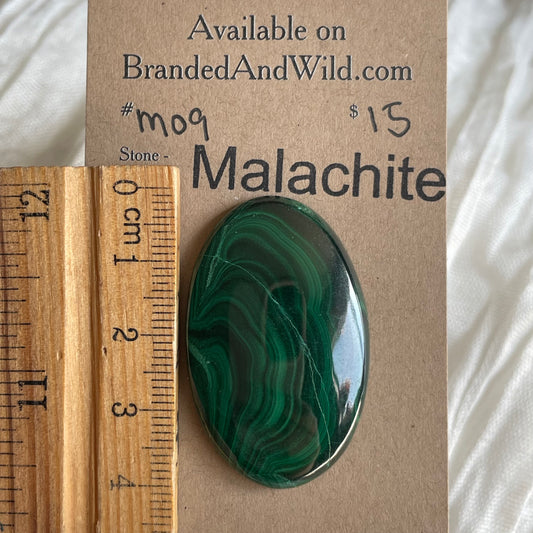 Malachite Cabochon - M09 8FAC30FA-B91C-433B-8E41-E24348CADA8C Brandedandwild.com