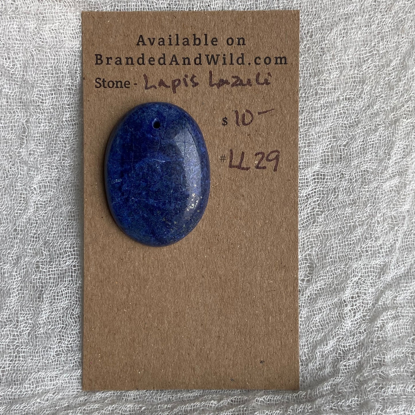 Lapis Lazuli Cabochon -Drilled- LL29