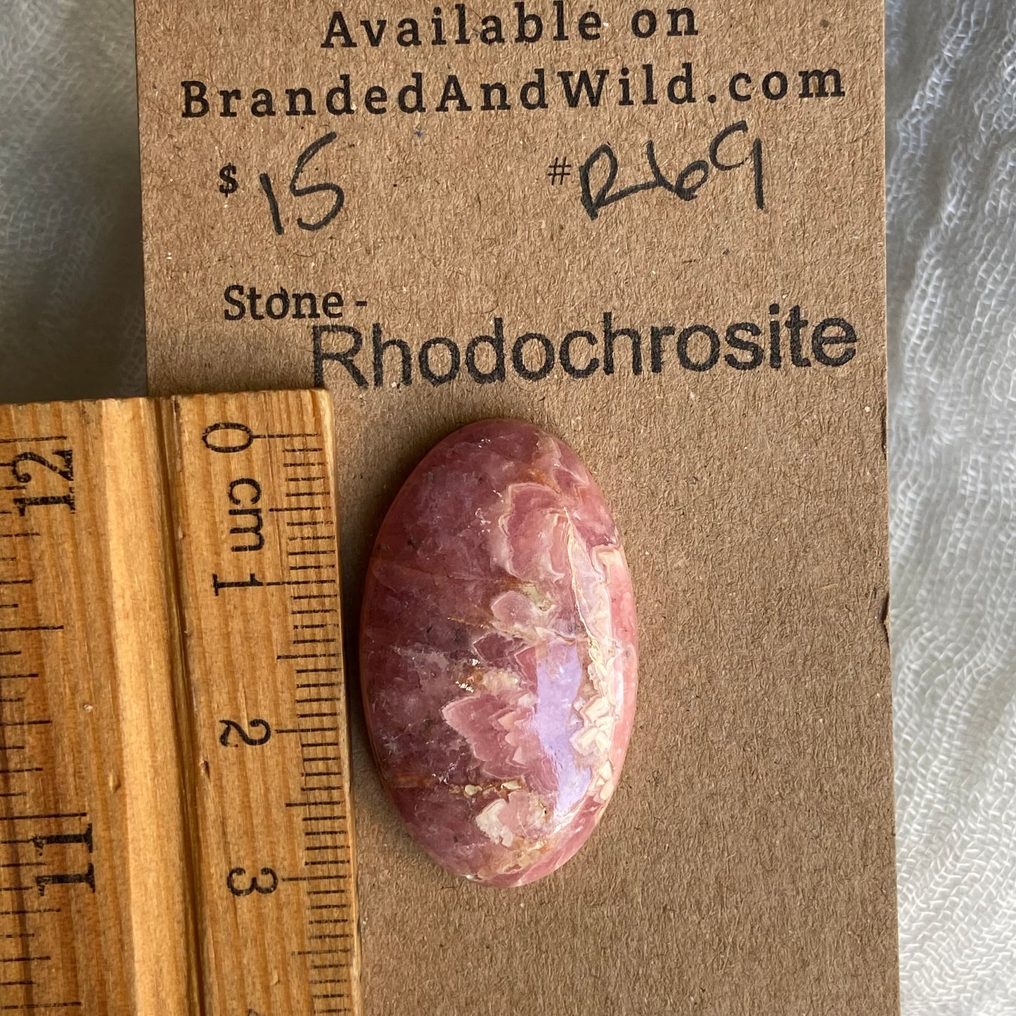 Rhodochrosite Cabochon - R69