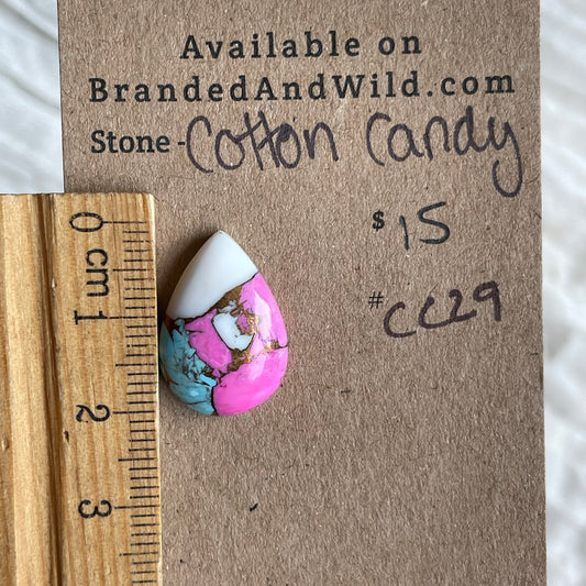 Cotton Candy Cabochon - CC29 90175E06-7A14-4DAC-8DA1-3BE38C4C6C6E Brandedandwild.com