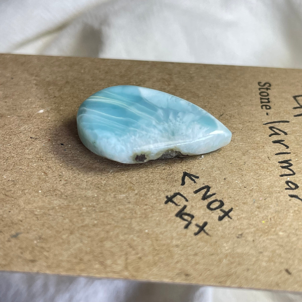 Larimar Cabochon - L11 9037B2C5-5E0B-4152-AE3B-81CB0EA0D50D Brandedandwild.com