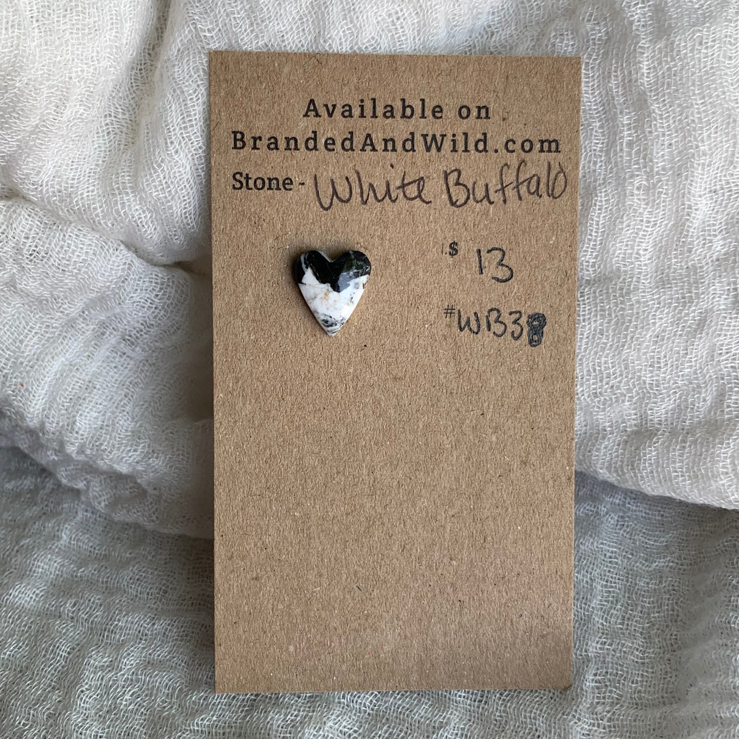 White Buffalo Cabochon - WB38