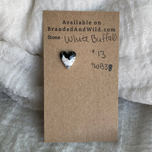 White Buffalo Cabochon - WB38