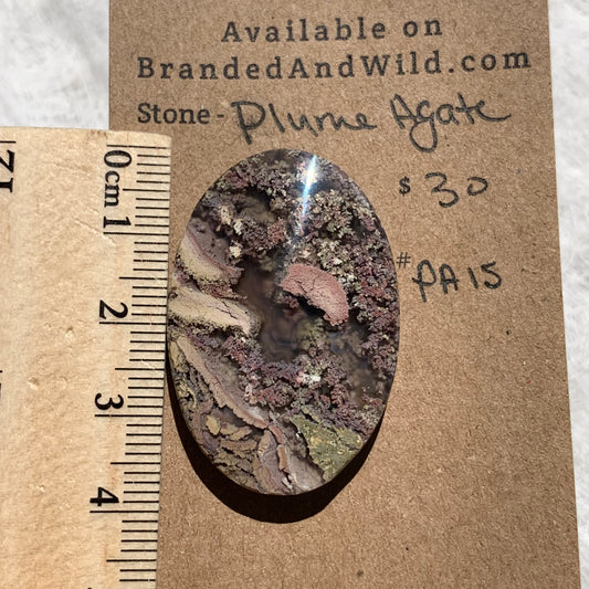 Plume Agate Cabochon - PA15
