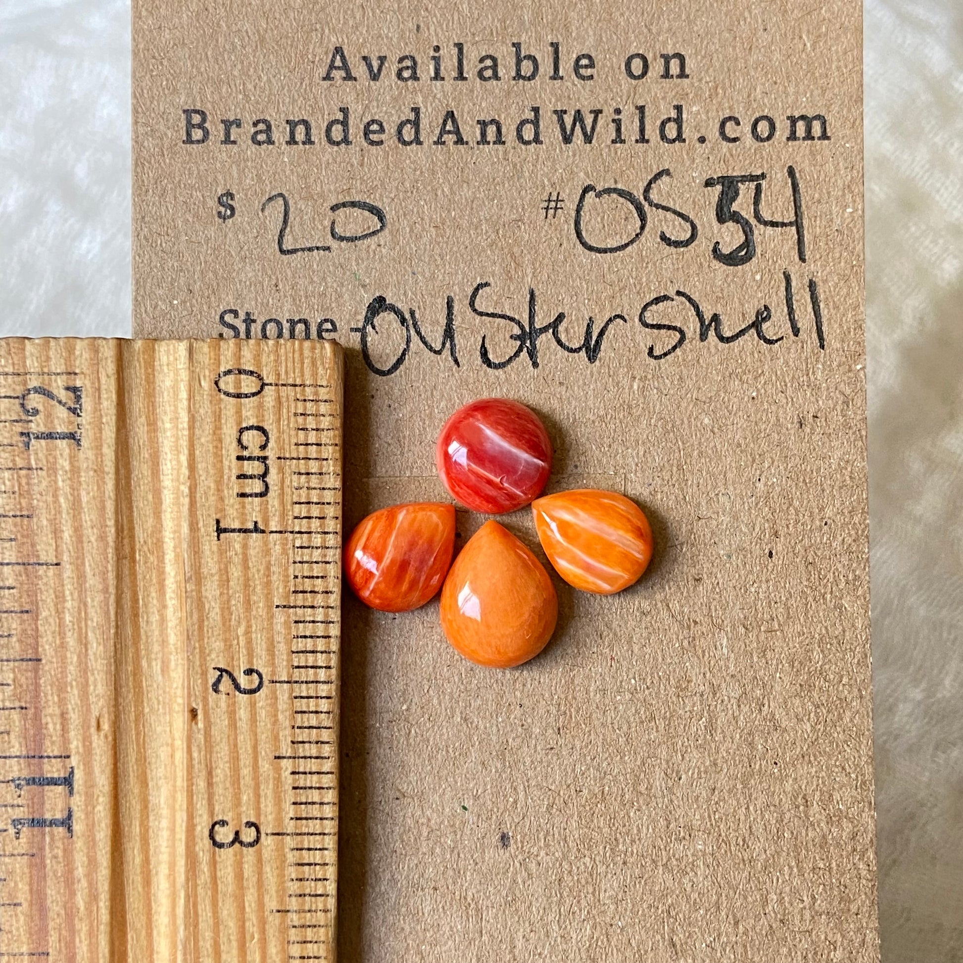 Oystershell Cabochon - OS54 90629660-6F91-44DA-ABAA-C4570D2FB52A Brandedandwild.com