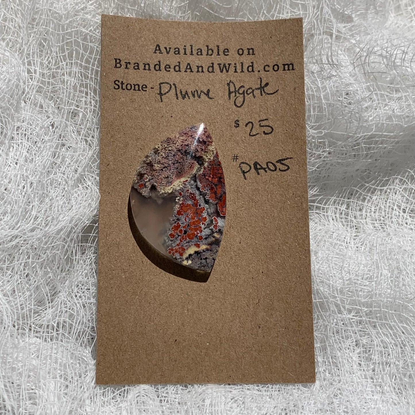 Plume Agate Cabochon - PA05
