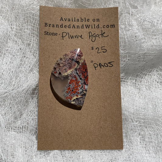 Plume Agate Cabochon - PA05