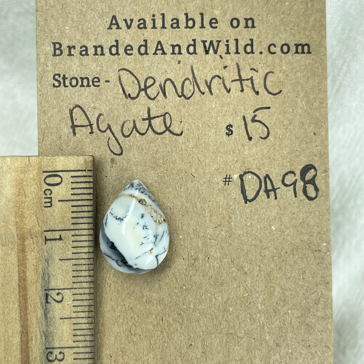 Dendritic Agate Cabochon - DA98 90A6ACE6-10BA-40FF-B746-E52A138B27B6 Brandedandwild.com