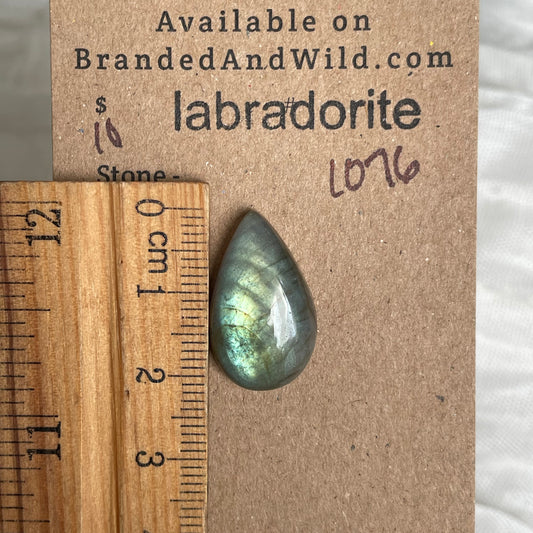Labradorite Cabochon - L076 90BD2EE0-0F44-4C79-8131-6AC5D25FF41C Brandedandwild.com
