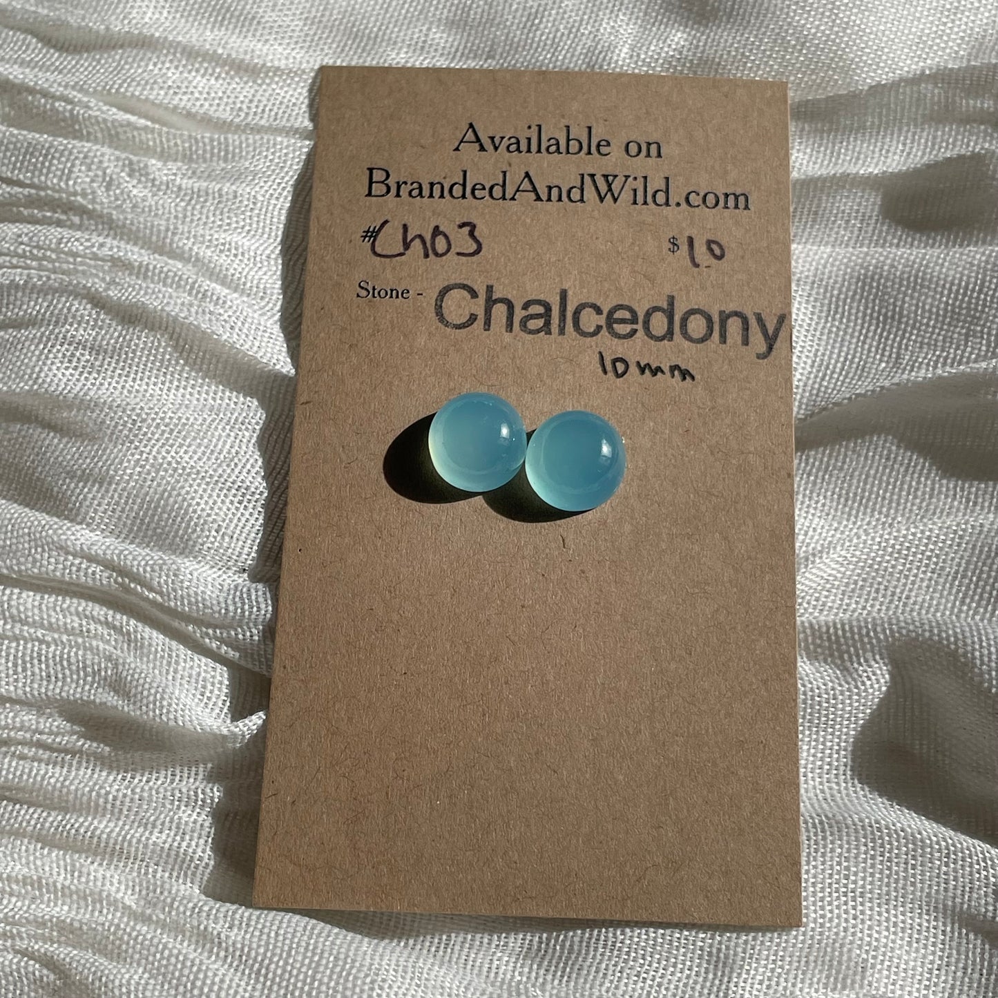 Chalcedony Cabochon - CH03 90D5556A-9B5E-41BA-A1A5-6570BCC7F019 Brandedandwild.com