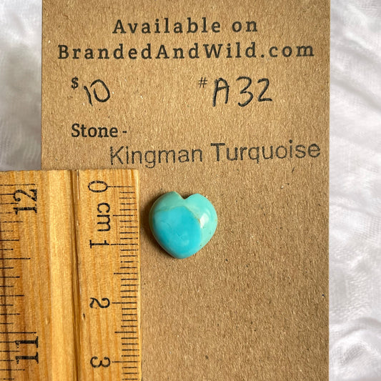 Kingman Turquoise Cabochon - KT32 90E85C16-BF34-4392-8BE4-F9B9BBD8F93D Brandedandwild.com