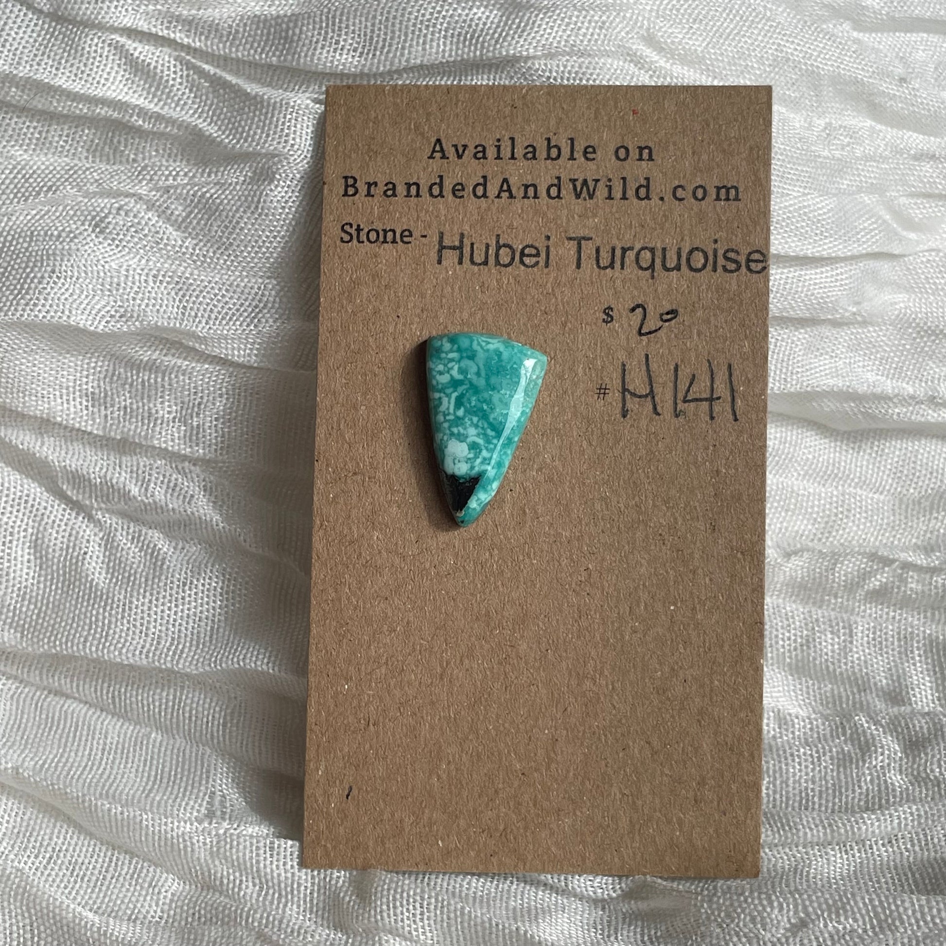 Hubei Turquoise Cabochon - H141 90F3A419-6843-4652-A162-DD5388E78EF2 Brandedandwild.com