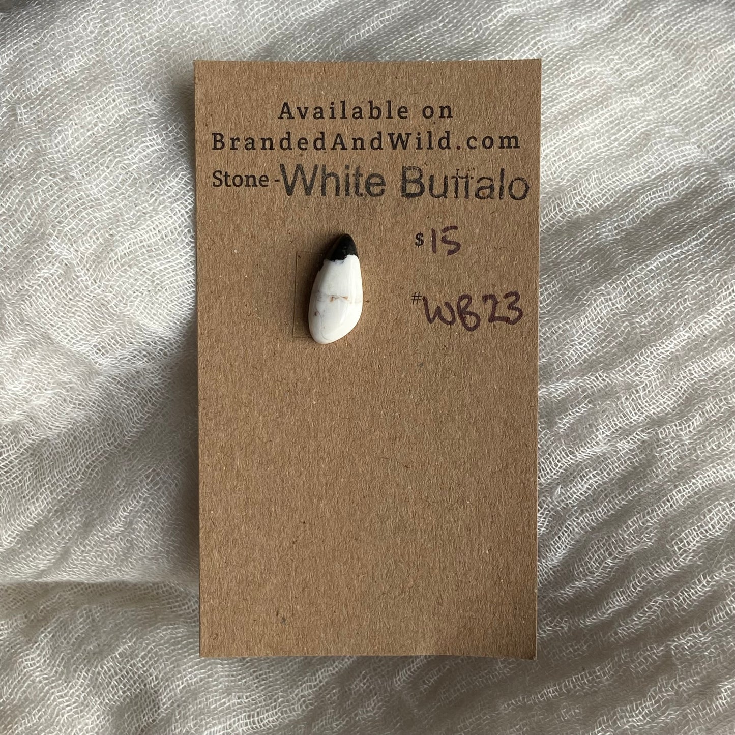 White Buffalo Cabochon - WB23