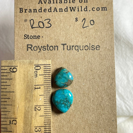 Royston Turquoise Cabochon - R03