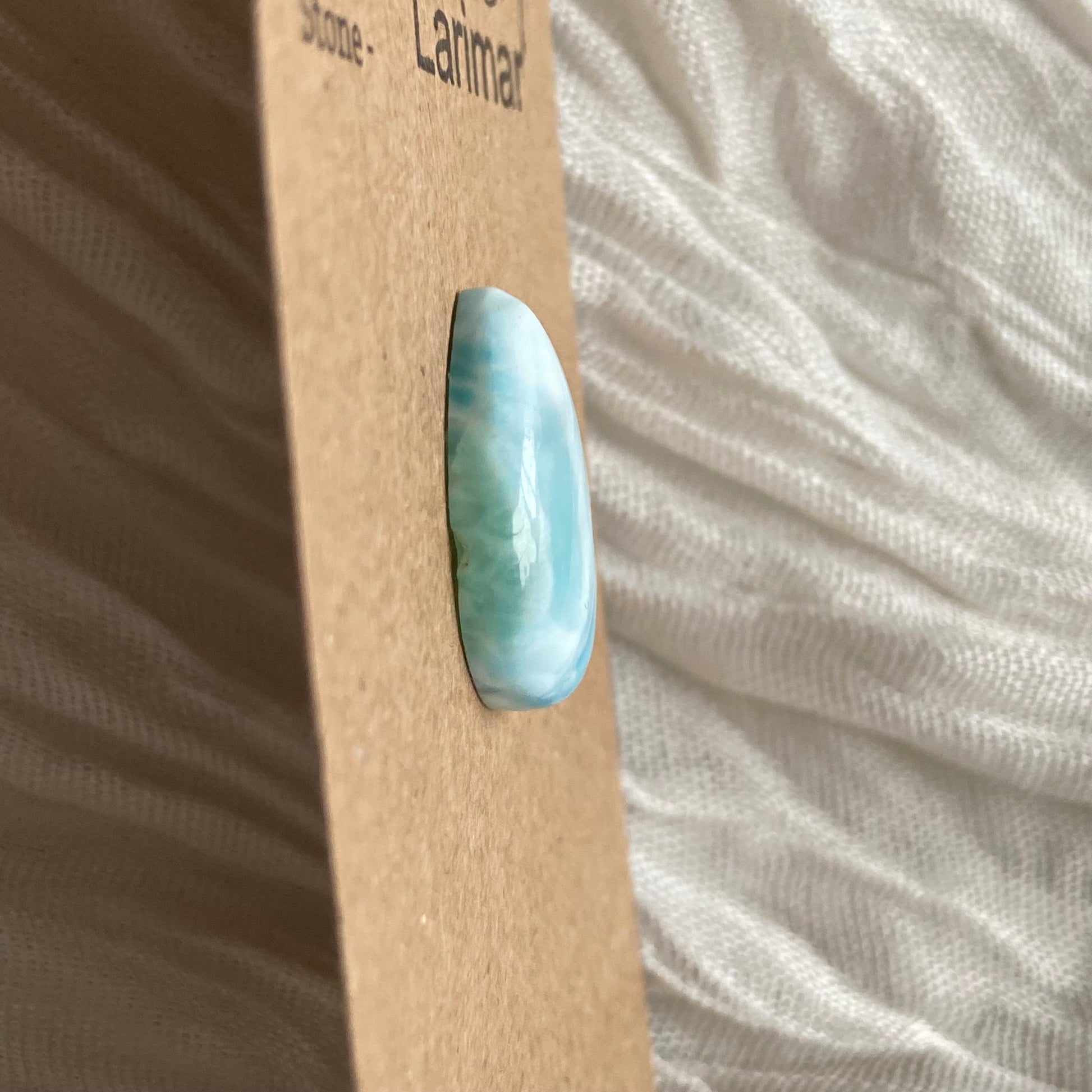 Larimar Cabochon - L27 91E3BF05-7A13-4CBA-8436-BA94FCE2A174 Brandedandwild.com