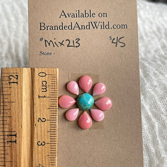 Kingman Mix Cabochon - MIX213 91EFA5F4-8751-4D45-886D-094533393521 Brandedandwild.com