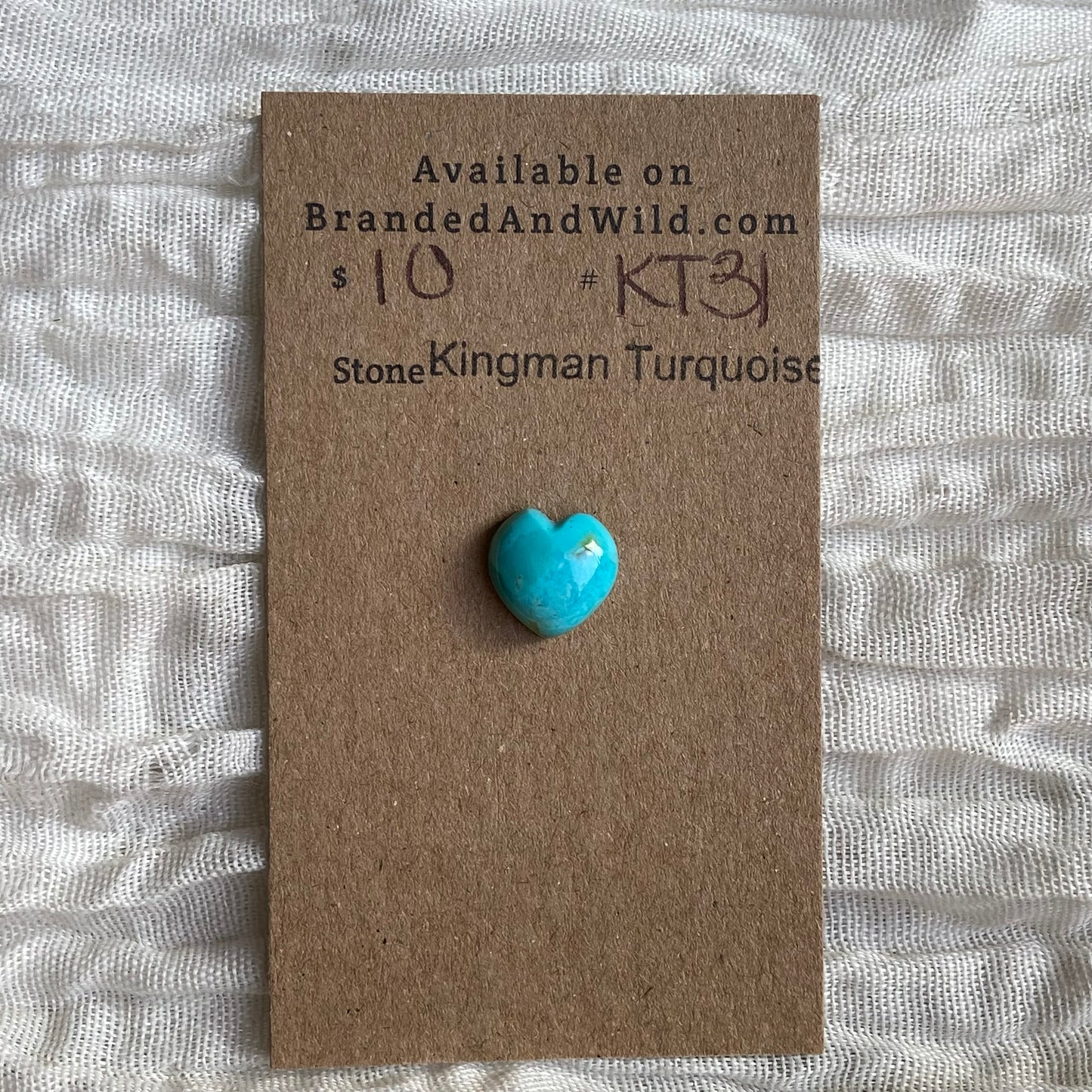 Kingman Turquoise Cabochon - KT31 91EFF395-CFBE-4FA1-B576-685496F13CFB Brandedandwild.com