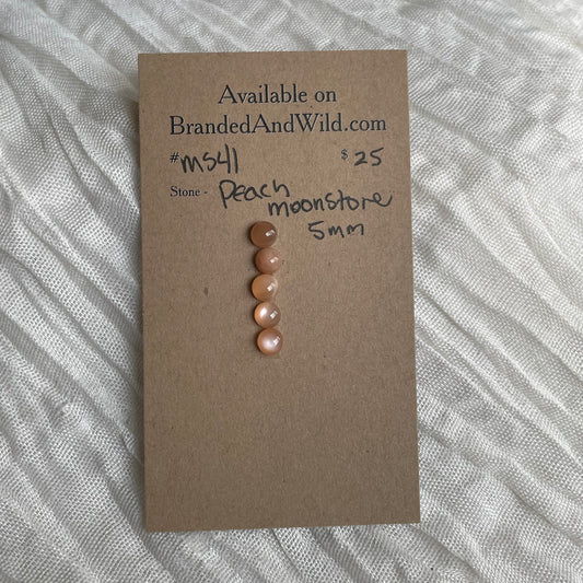 Peach Moonstone Cabochon - MS41 91F1D96C-D70B-4178-9053-15420166CCCC Brandedandwild.com