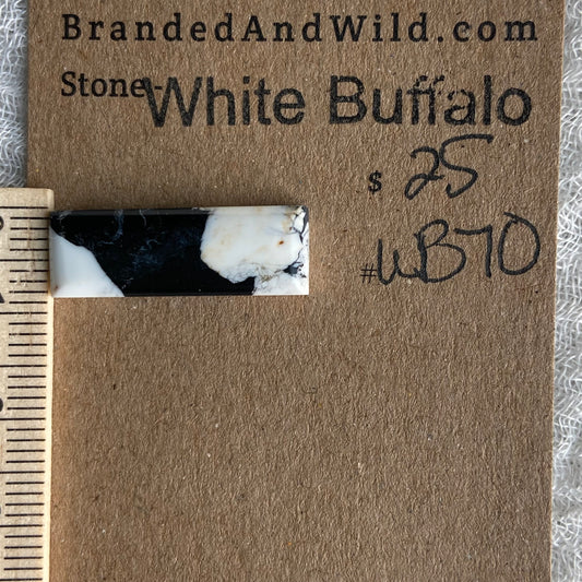 White Buffalo Cabochon - WB70