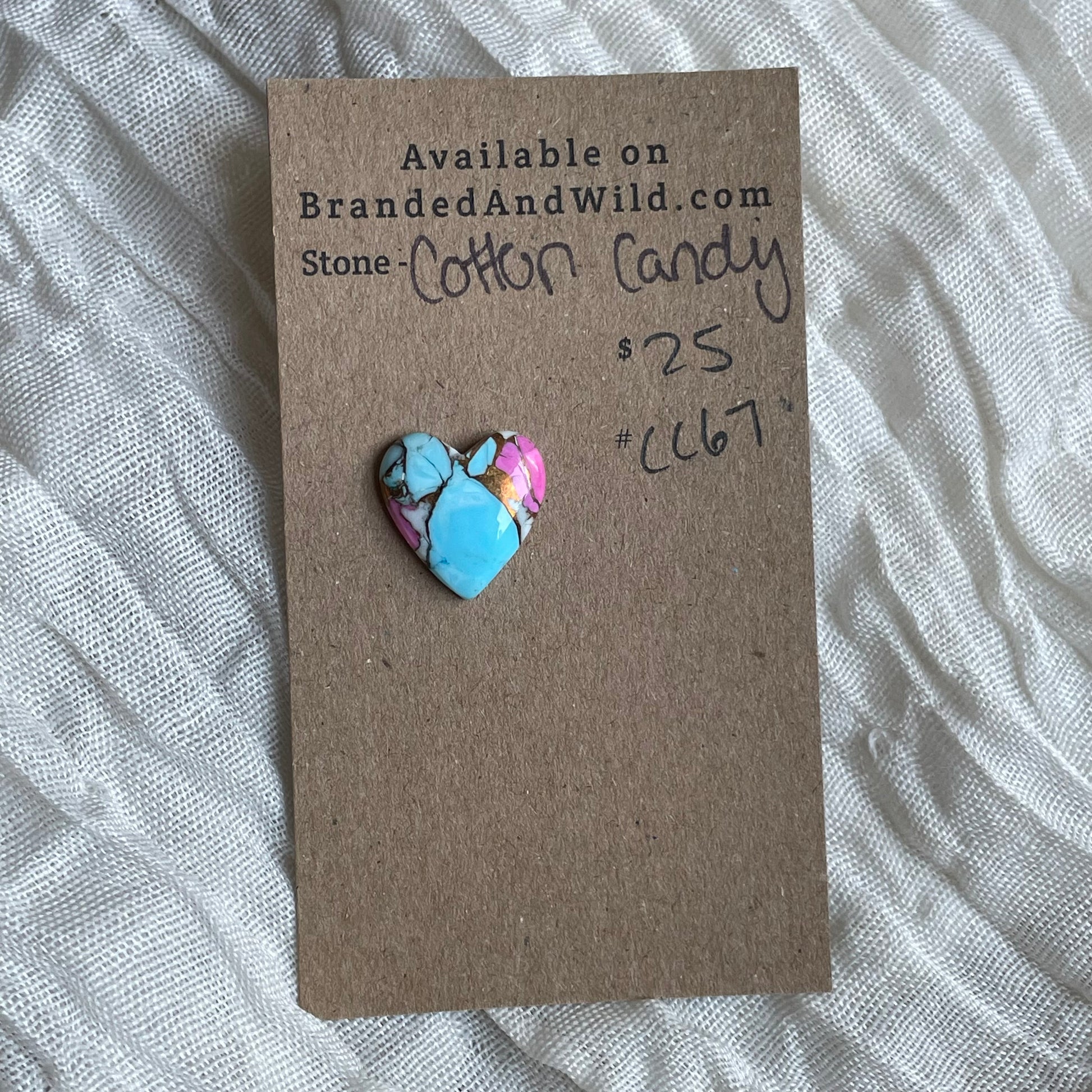 Cotton Candy Cabochon - CC67 920DCE39-E369-4BF2-B769-BE78456A3FC3 Brandedandwild.com