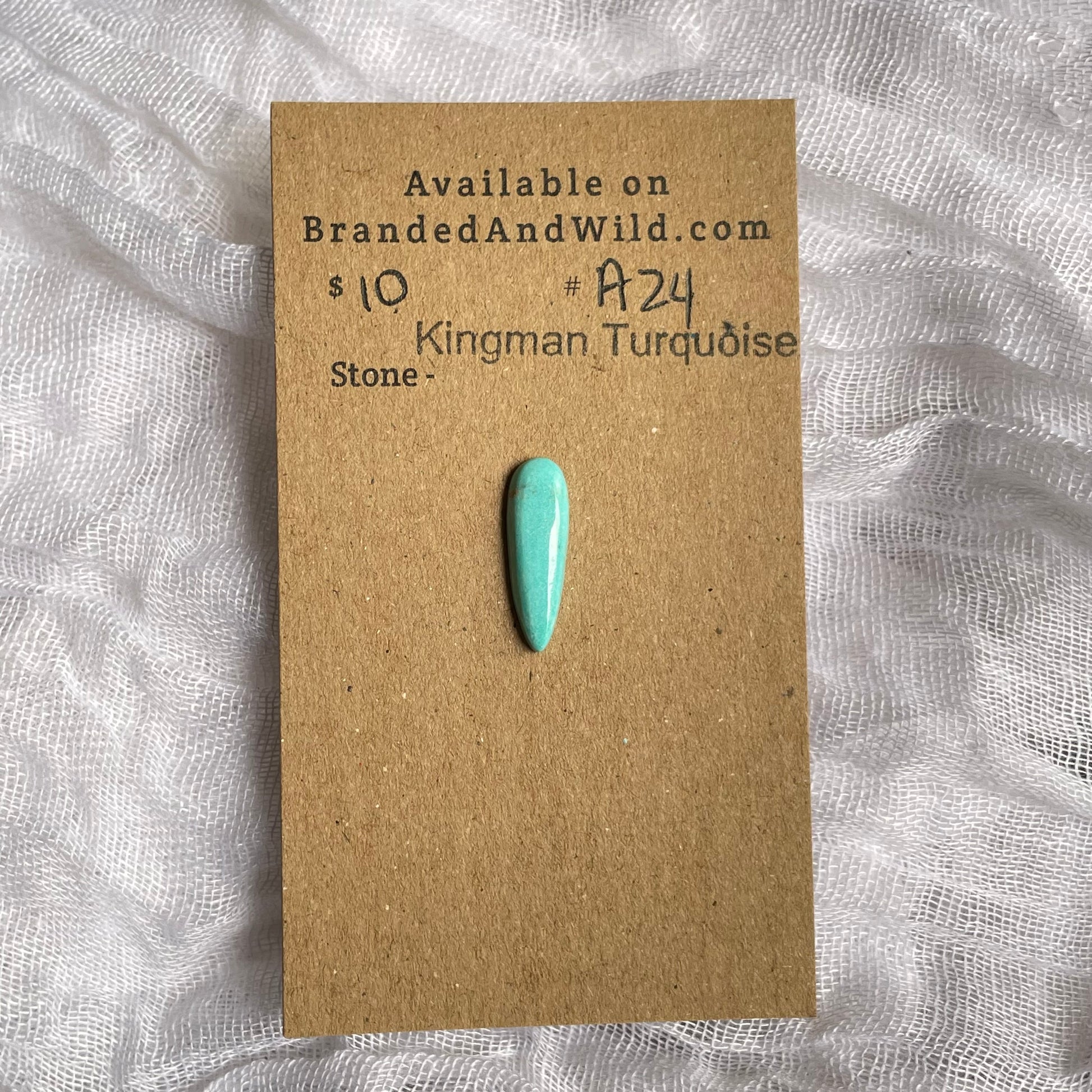 Kingman Turquoise Cabochon - KT24 9213962B-CFE9-4B42-B74A-824063B8202B Brandedandwild.com